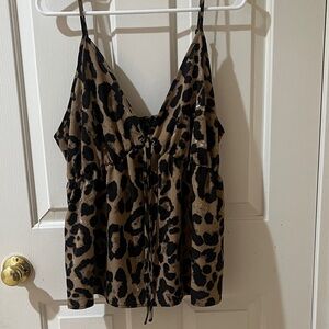 Leopard Print Women's Top